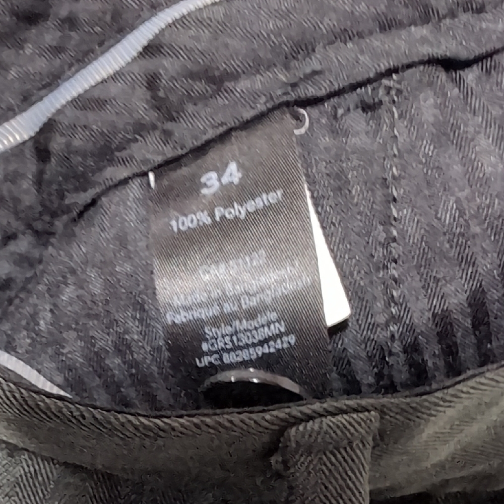 George Men's Dark Gray Dress Pants 34 - Picture 4 of 9
